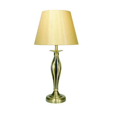 Bybliss 1 Light Table Lamp Antique Brass